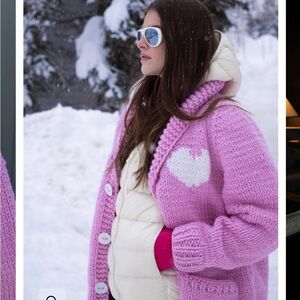 -SOLD-GOGO LONG HEART CARDIGAN